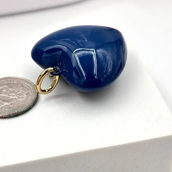 ROXANNE ASSOULIN The Big Puffy Heart Charm Navy - Picture 5 of 11